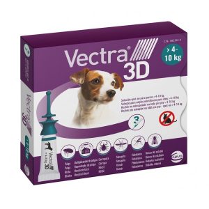 VECTRA 3D DOG S PIP 4-10 KG 3*1,6ML VET