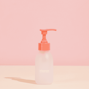 Bouteille en verre rechargeable pour dentifrice (pompe rose kids) 80 mL