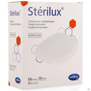 STERILUX COMPR OPHT 56*70MM A 10 2412223