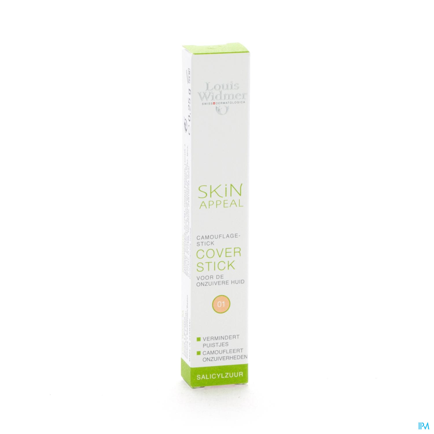 WIDMER SKIN APPEAL COVERSTICK 01 NATUREL