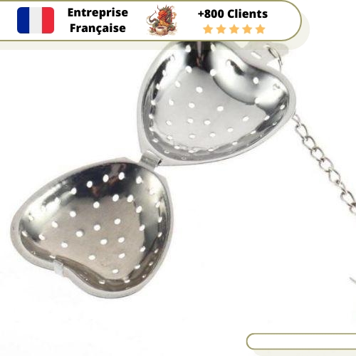 Infuseur à Thé Inox en Cœur – Image 3