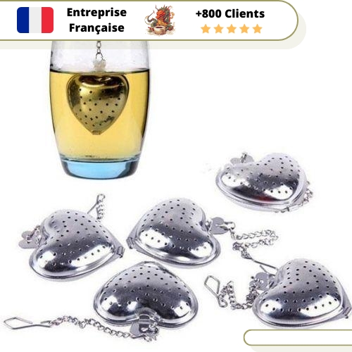Infuseur à Thé Inox en Cœur – Image 5
