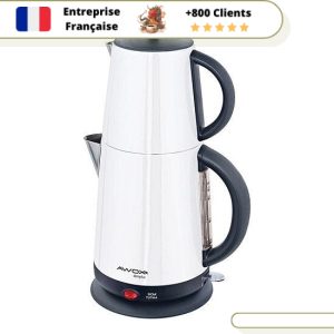 Théière en Inox  Caydanlik Turc Electrique 1,7L / 0.7L