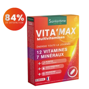 Vita’Max Multivitamines Bio 30 comprimés – Santarôme