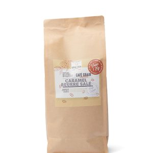 Cafe En Grain Aromatisé Caramel Beurre Salé Vrac