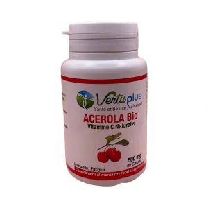 Acérola bio – 500mg – 60Gél – Vertuplus