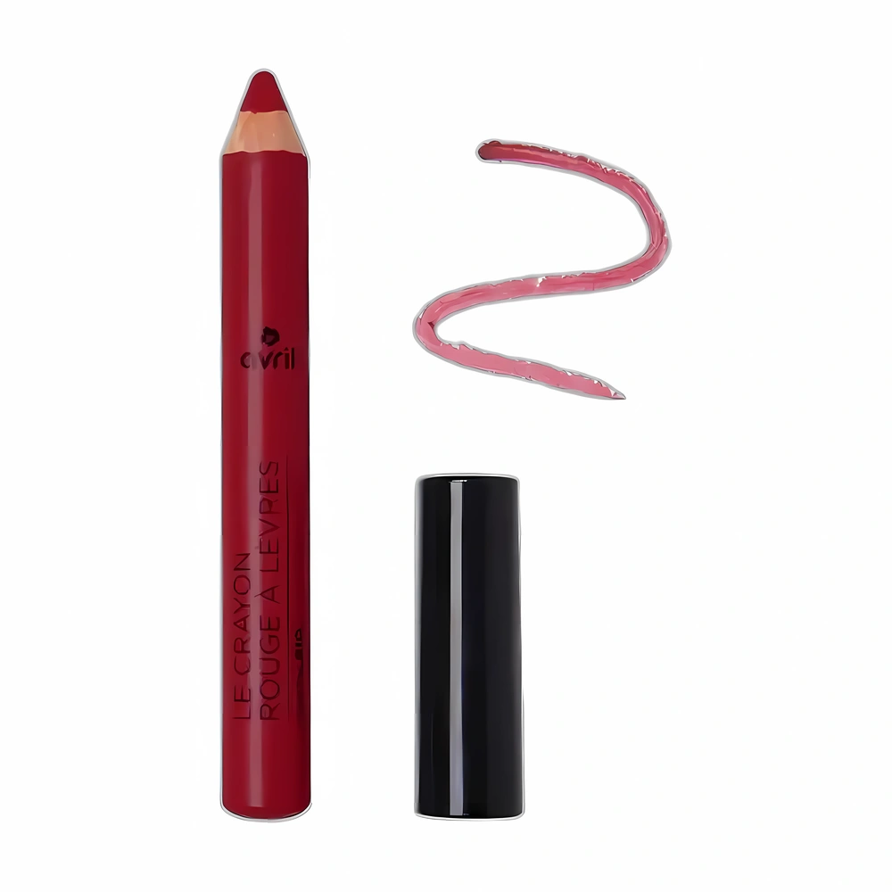 Crayon rouge à lèvres châtaigne certifié bio – 2 g – Avril – Image 2
