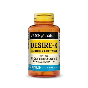 Desire-X avec extrait d’épimède-X – 60 gélules – Mason Natural