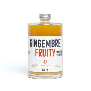 Boisson Rafraichissante Bio* Sans Alcool Concentré De Gingembre – Mangue – Fruit De La Passion