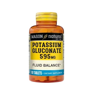 Gluconate de potassium – 100 comprimés – Mason Natural