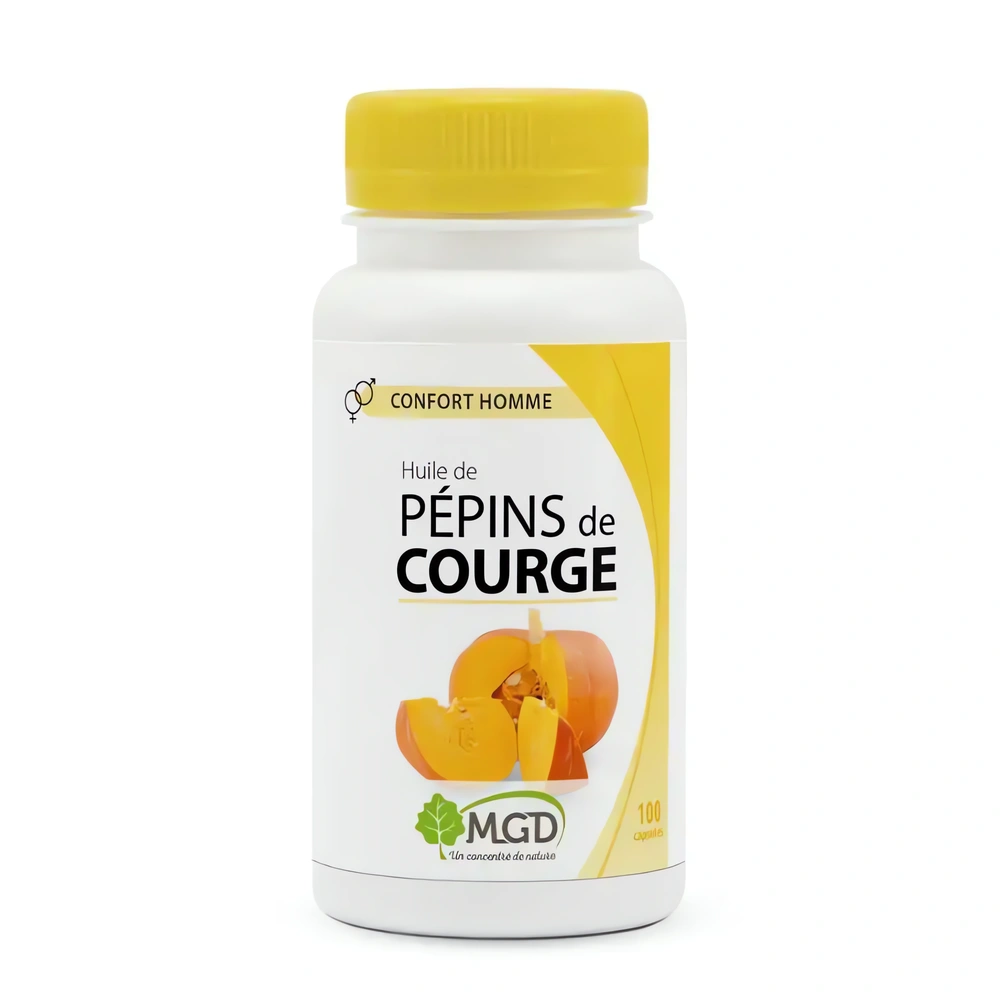 Huile de Pépins de Courge – 100 gélules – MGD Nature