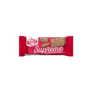 Kool Supreme – Gaufrette enrobée de chocolat au lait, fourrée à la crème de noisette – format standard (≈ 35 g)