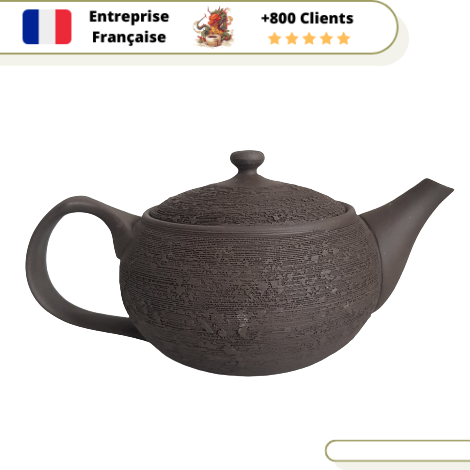 Théière en Céramique Kyusu Gravé Tokoname 300ml