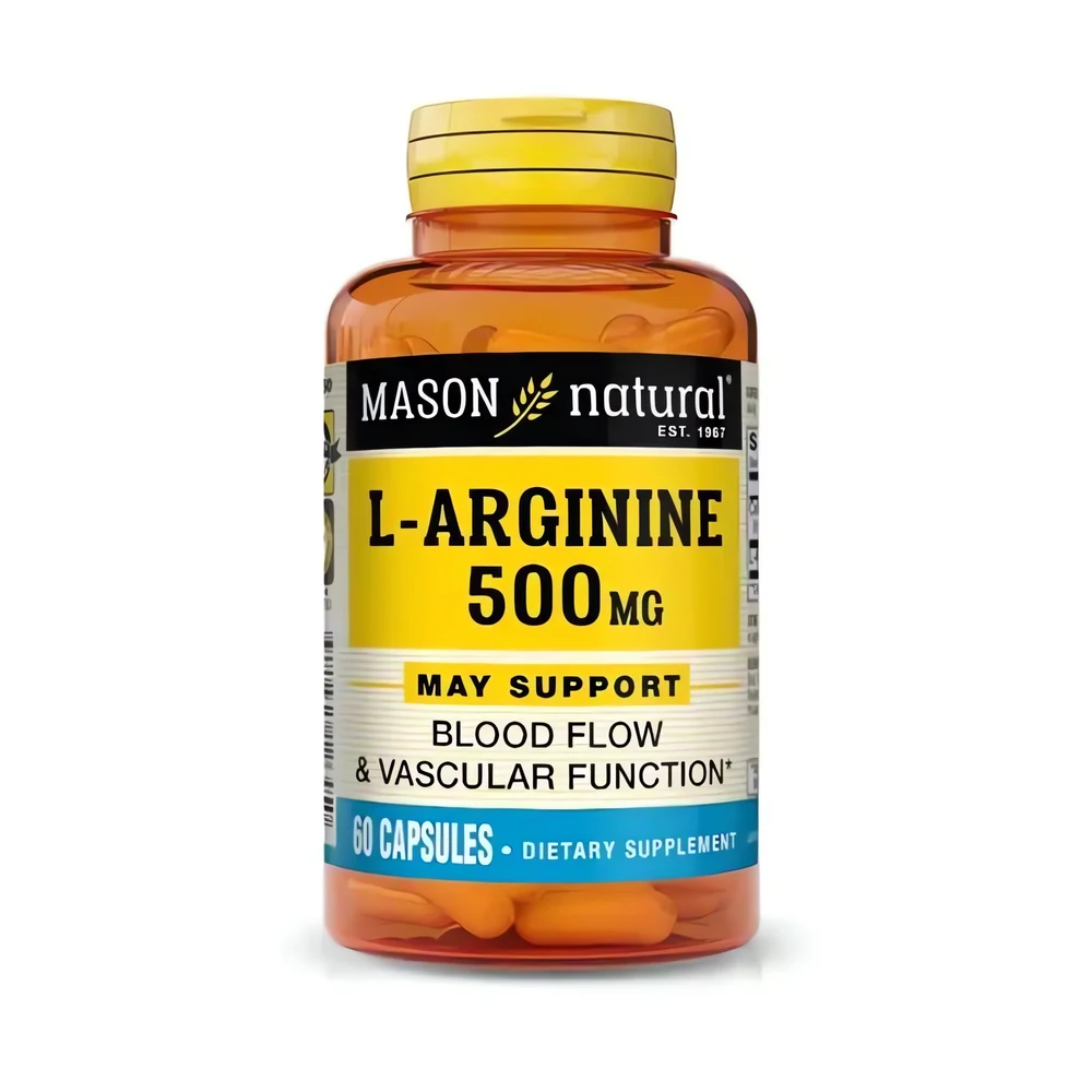 L-arginine – 500 mg – 60 gélules – Mason Natural