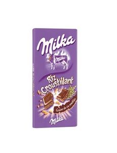 Chocolat au Lait au Riz Croustillant 100g – MILKA