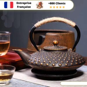Bouilloire Théière en Fonte Pois 900ml