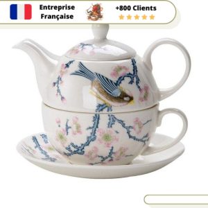 Théière en Porcelaine Pour Une Personne 480ml