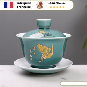 Théière en Porcelaine Gaiwan Traditionnel 125-150ml