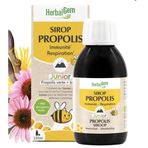 Sirop Propolis Immunité Respiration Bio Junior 150 ml – Herbalgem