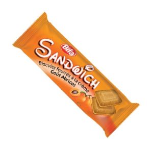 Sandwich Biscuit Fourré à la Crème Goût Abricot BIFA – 85 g