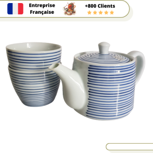 Service à Thé Japonais Porcelaine Komasuji 420ml