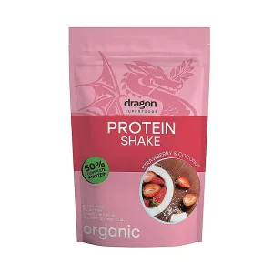 Shake Protéiné Fraise et Noix de Coco – 450 g – Dragon Superfoods