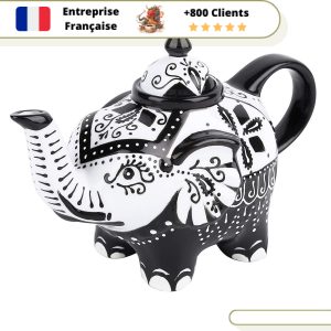 Théière en Porcelaine  Forme Éléphant 800ml