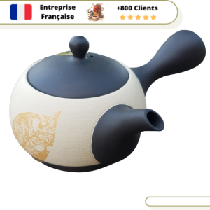 Théière Japonaise Feuille Tokoname 200ml