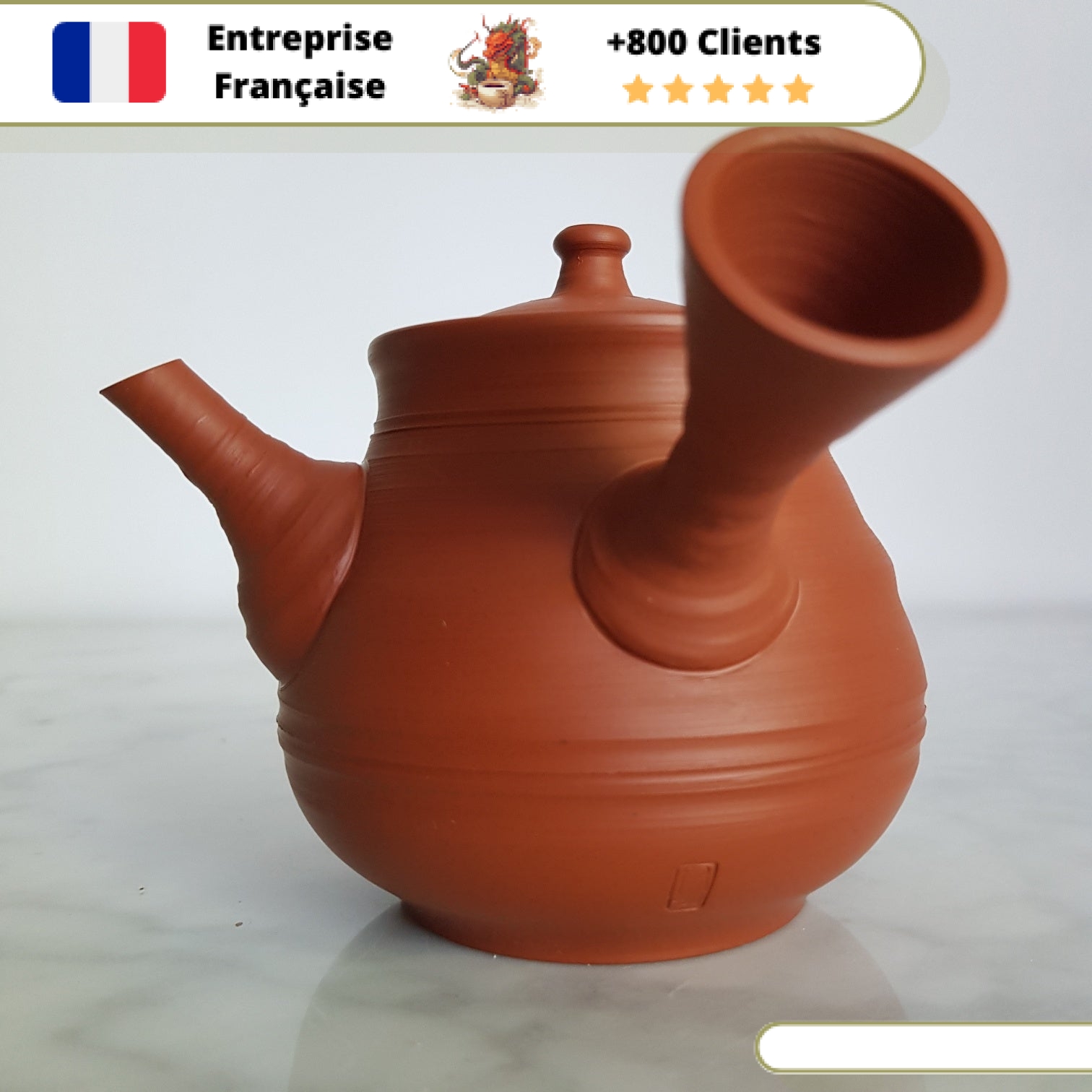 Théière Japonaise Tokoname Rouge Murakoshi Fugetsu 260ml – Image 6