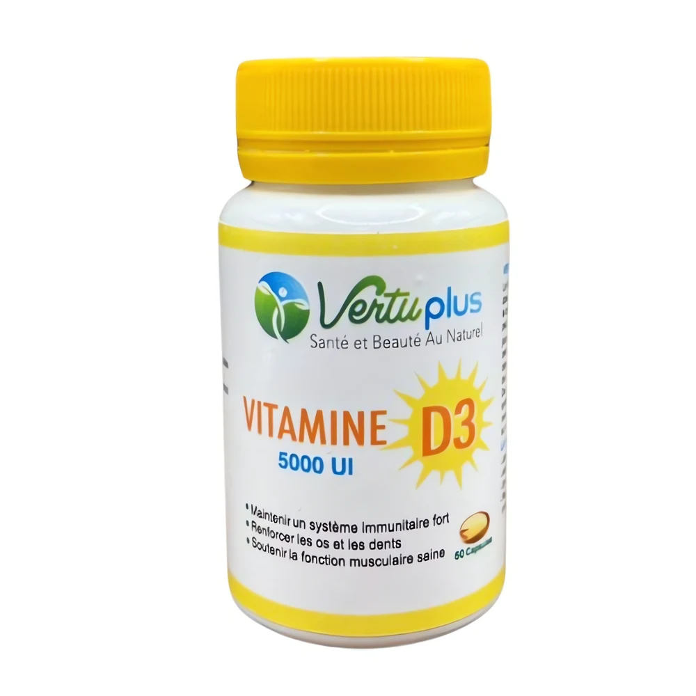 Vitamine D – 60caop/5000UI – Vertuplus – Image 2