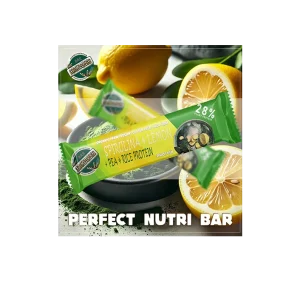 Perfect Nutri Bar – Spiruline, Pois, Citron, Protéine de Riz – 40 g 🍃🍋